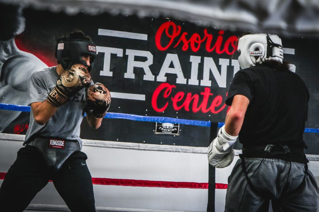 boxers training at osorio training center